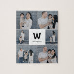 Fett monogramm bearbeitbares Farbfoto Collage Puzz Puzzle<br><div class="desc">Foto Geschenke machen die besten Geschenke! Einfach mit Ihrem Text und/oder Foto personalisiert für ein individuelles Aussehen. Entworfen von Berry Berry Sweet. Weitere Designs finden Sie unter www.berryberrysweet.com</div>
