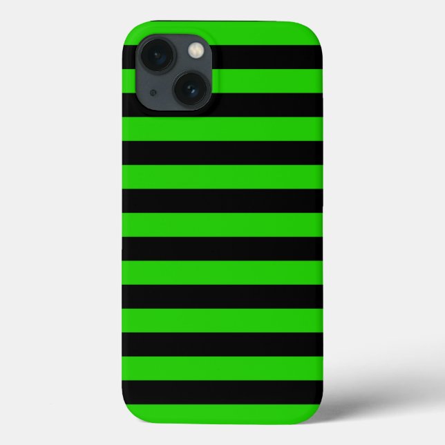 Fett-Muster für grüne und schwarze Streifen Case-Mate iPhone Hülle (Rückseite)
