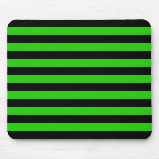 Fett-Muster für grüne und schwarze Streifen Mousepad (Vorne)