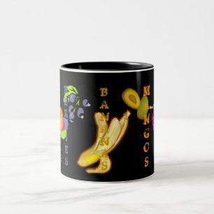 Fett n Fruity (Banane) Zweifarbige Tasse