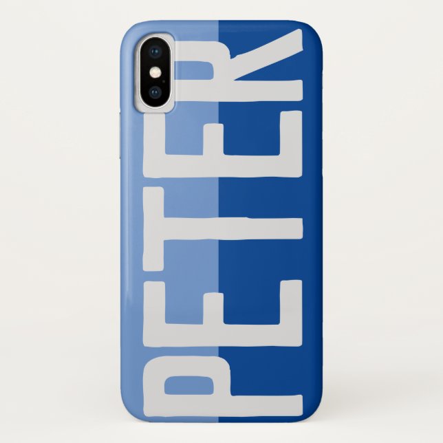 Fett Name Design. Case-Mate iPhone Hülle (Rückseite)