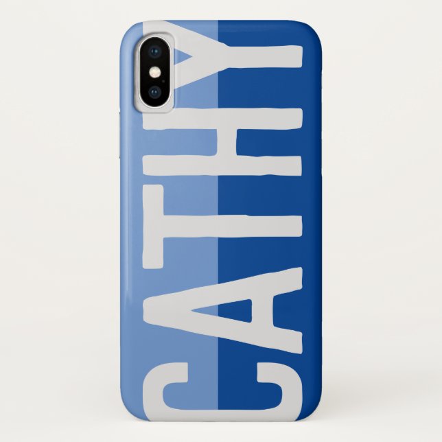 Fett Name Design. Case-Mate iPhone Hülle (Rückseite)