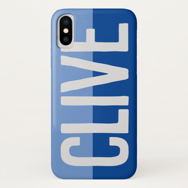 Fett Name Design. Case-Mate iPhone Hülle (Rückseite)