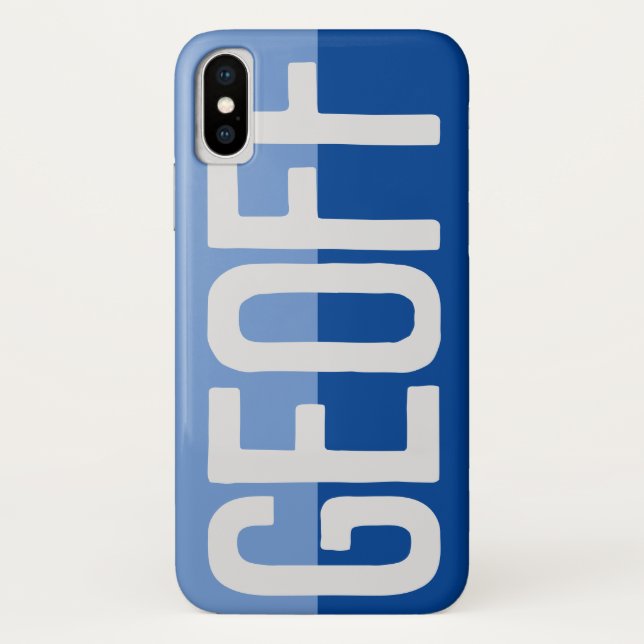 Fett Name Design. Case-Mate iPhone Hülle (Rückseite)