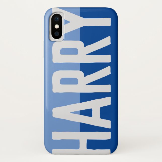 Fett Name Design. Case-Mate iPhone Hülle (Rückseite)