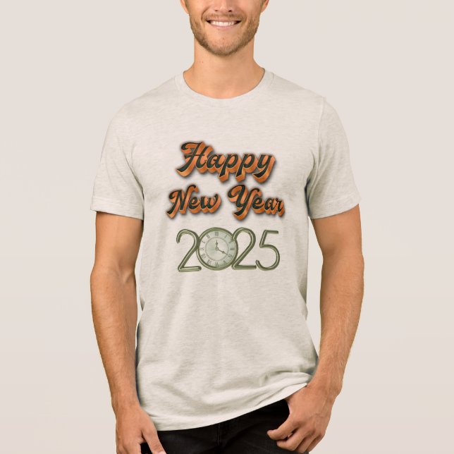 "Fett neues Jahr 2025 T - Shirt - Feierabend (Vorderseite)
