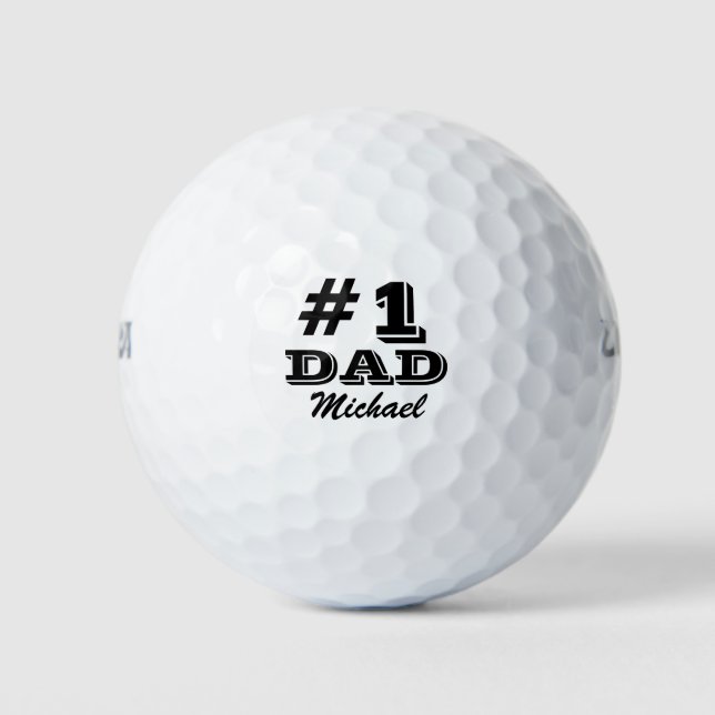 Fett Nummer 1 Vater Golfball (Vorderseite)