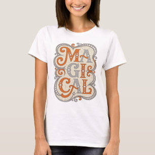 Fett Orange MAGISCHE Statement Design T-Shirt