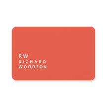 Fett Orange Red mit    EntrepreneurName Initials