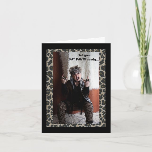 FETT PANTS - fertige Karte (Vorderseite)