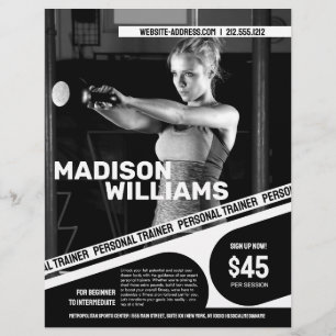 Fett Personal Trainer Foto Flyer