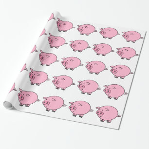 Fett Pig Geschenkpapier