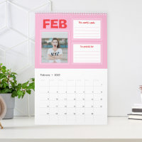Fett Planer Benutzerdefinierter Foto-Kalender