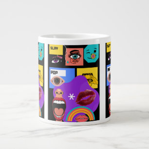 Fett Pop-Art   Retro-Comic-Stil Tasse