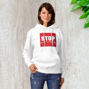 Fett Red Stopp Sign Hoodie