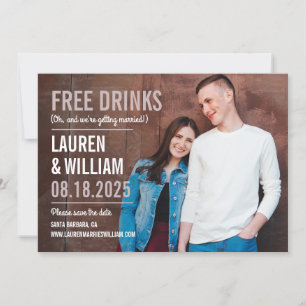 Fett: Request Editierbare Color Save the Date Card Dankeskarte