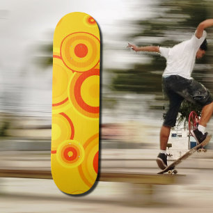 Fett Retro Circles skateboard - Gelb & Orange
