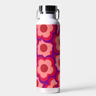 Fett-Retro-Hippie-Blume Trinkflasche