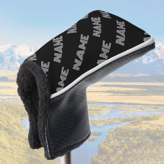 Fett Retro-Modernes Name oder Word-Muster Golf Headcover (Von Creator hochgeladen)