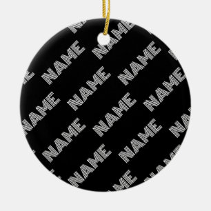 Fett Retro-Modernes Name oder Word-Muster Keramik Ornament