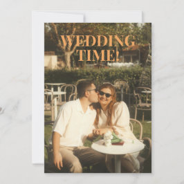 Fett Retro Save-the-Date Einladung