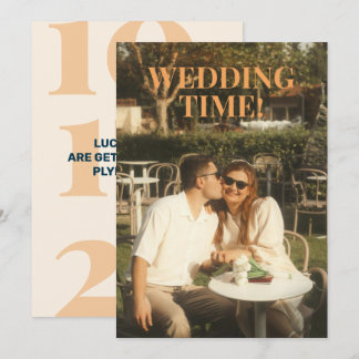 Fett Retro Save-the-Date Einladung