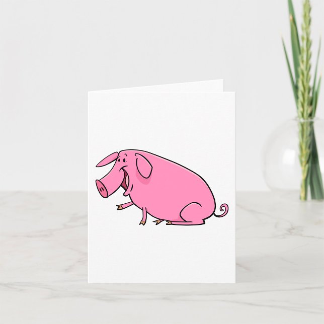 Fett rosa Pig Karte (Von Creator hochgeladen)