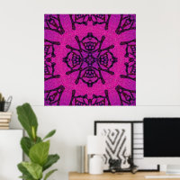 Fett rosa und Lila geometrisches Muster