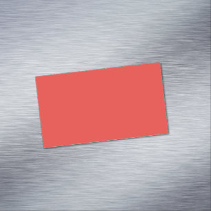 Fett roter Vollton-Hintergrund Magnetische Visitenkarte