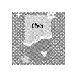 Fett rotes Herz Liebe Design - Perfekt für kundens Gummistempel