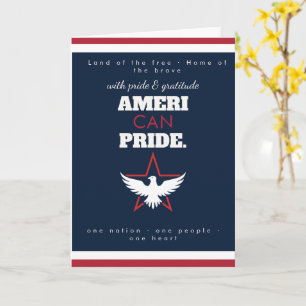 Fett Sans Serif Fett Grußkarte amerikanischer Stol Karte