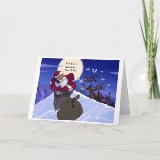 Fett Santa Feiertagskarte