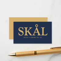 Fett Schriftart "Skål" Nordic Free Drinks Ticket