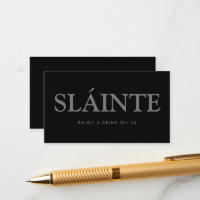 Fett Schriftart "Sláinte" Irish Gaelic Free Drinks