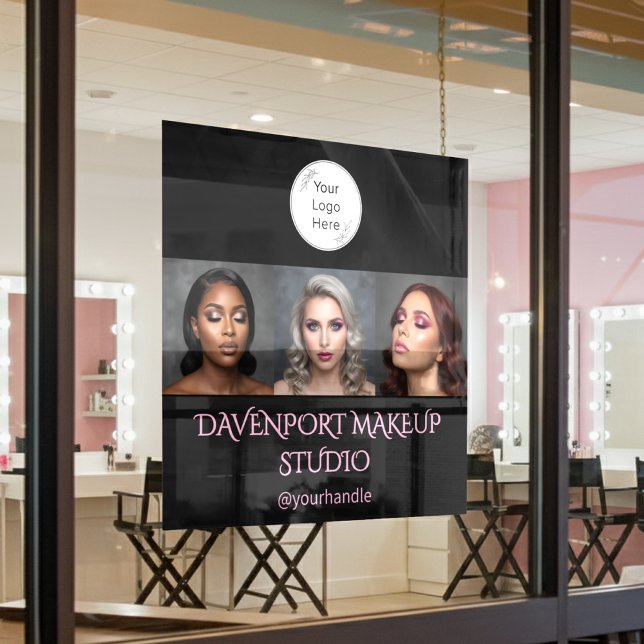 Fett Schwarz und Rosé 3 Foto Fensteraufkleber (Von Creator hochgeladen)