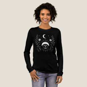 Fett Schwarz und Weiß Eye Boho Tri-Blend Shirt