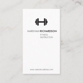 Fett Schwarz/Weiß Personal Trainer Business Card Visitenkarte