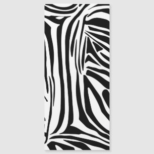 Fett schwarz-weiße Zebrastreifen-Muster Magnetkarte