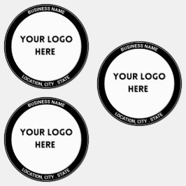 Fett Schwarze, benutzerdefinierte Logo-Aufkleber Etiketten