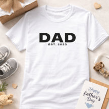 Fett-schwarzes Dad-Established-T-Shirt