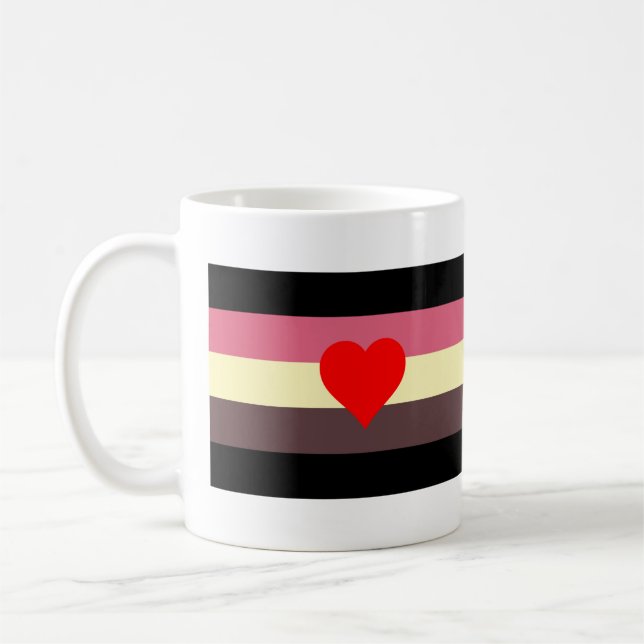 Fett-Stolperflagge Kaffeetasse (Links)