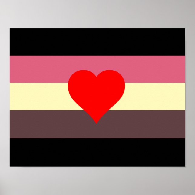Fett-Stolperflagge Poster (Vorne)