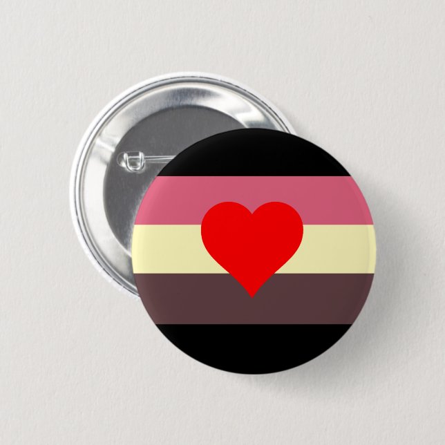 Fett Stolz Flagge Button (Vorne & Hinten)