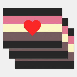 Fett Stolz Flagge Geschenkpapier Set