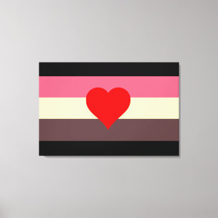 Fett Stolz Flagge Leinwanddruck