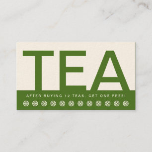 Fett TEA HOUSE Kundenkarte Treuekarte