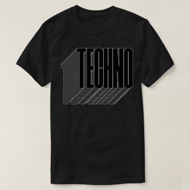 fett Techno 1 T-Shirt (Design vorne)