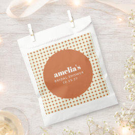 Fett Terracotta Retro Trendy Brautparty Custom Geschenktütchen