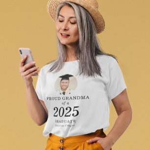 Fett-Text-Foto Proud-Oma 2023 Absolvent T-Shirt