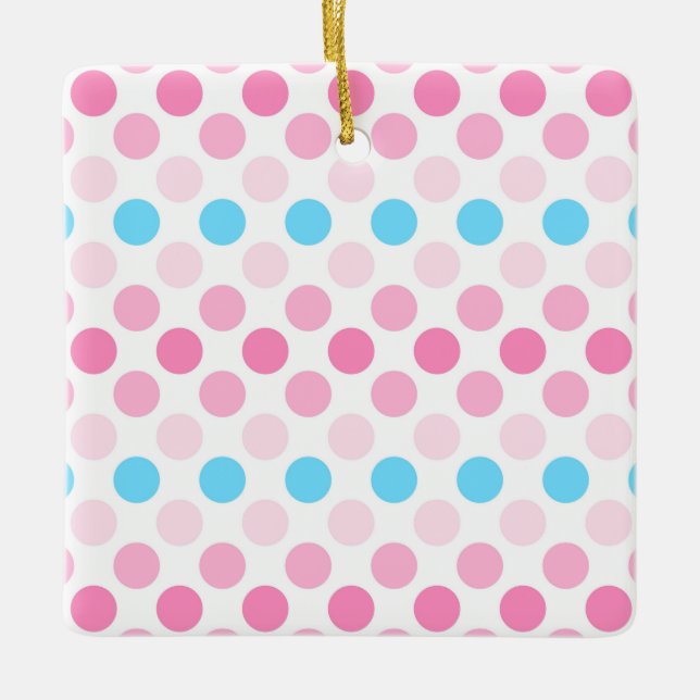 Fett transfeminine Flag-Punkte Keramikornament (Vorderseite)